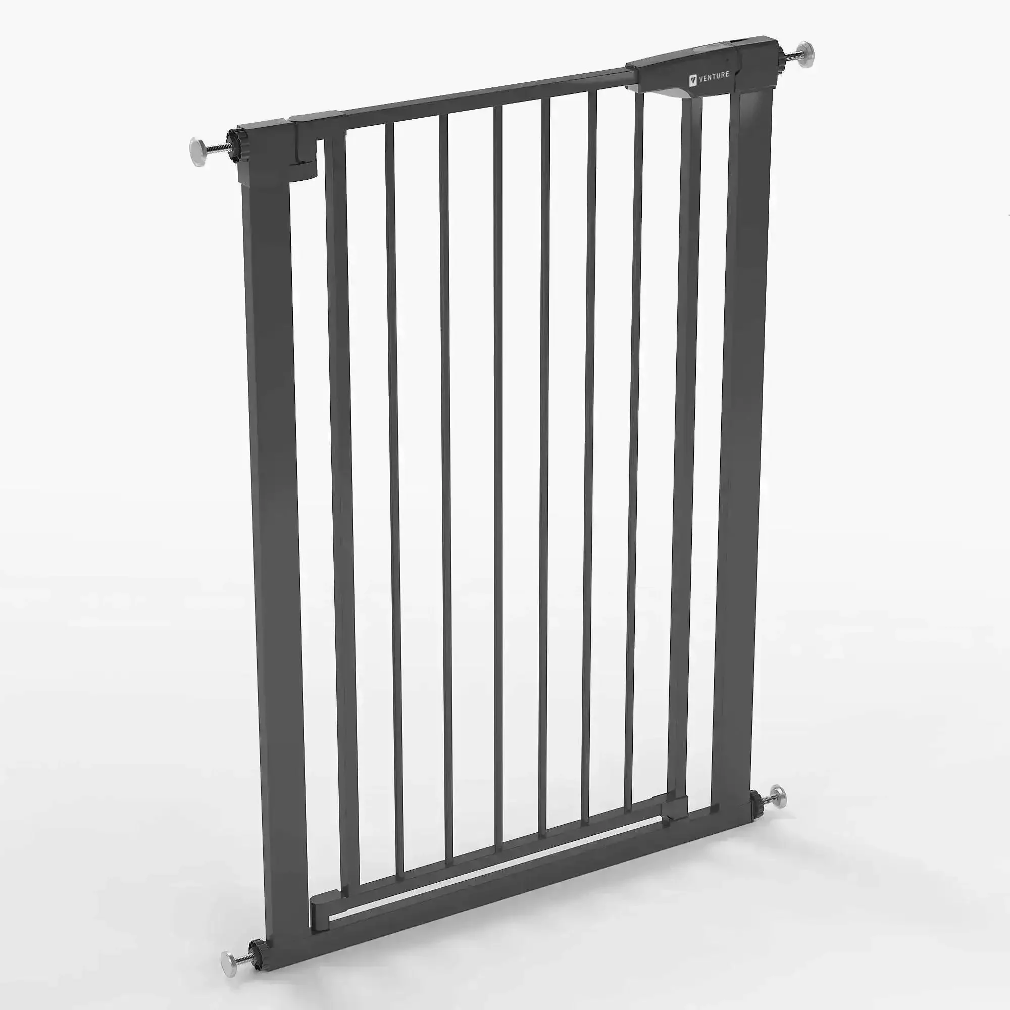Venture Q-Fix 110cm Extra Tall Pressure Fit Baby & Pet Safety Gate - 73-80cm - Black - Image 7