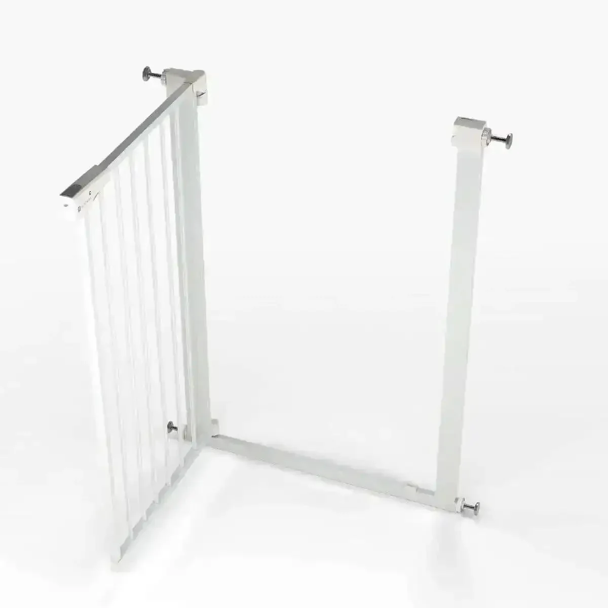 Venture Q-Fix 110cm Extra Tall Pressure Fit Baby & Pet Safety Gate - 73-80cm - White - Image 3