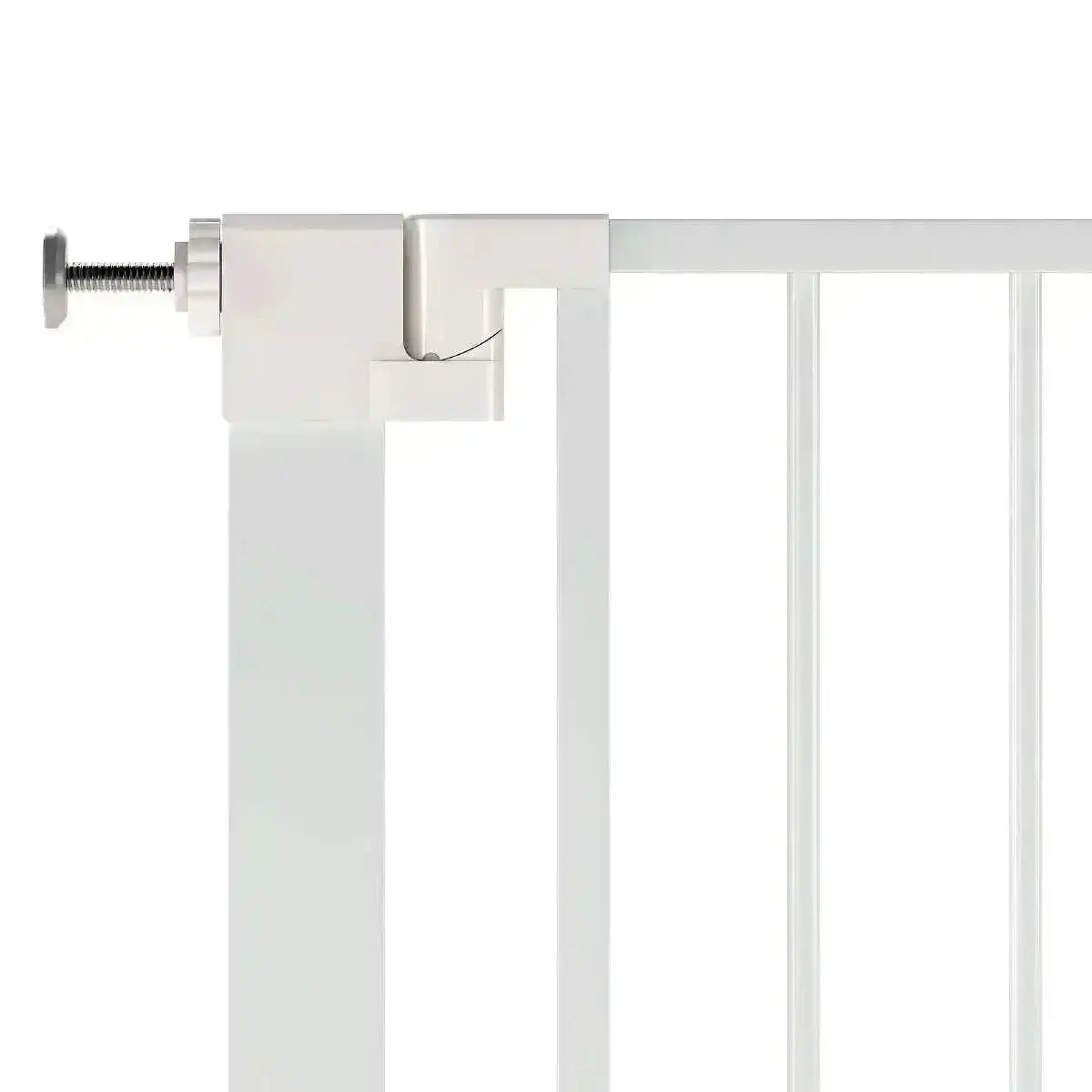 Venture Q-Fix 110cm Extra Tall Pressure Fit Baby & Pet Safety Gate - 73-80cm - White - Image 6