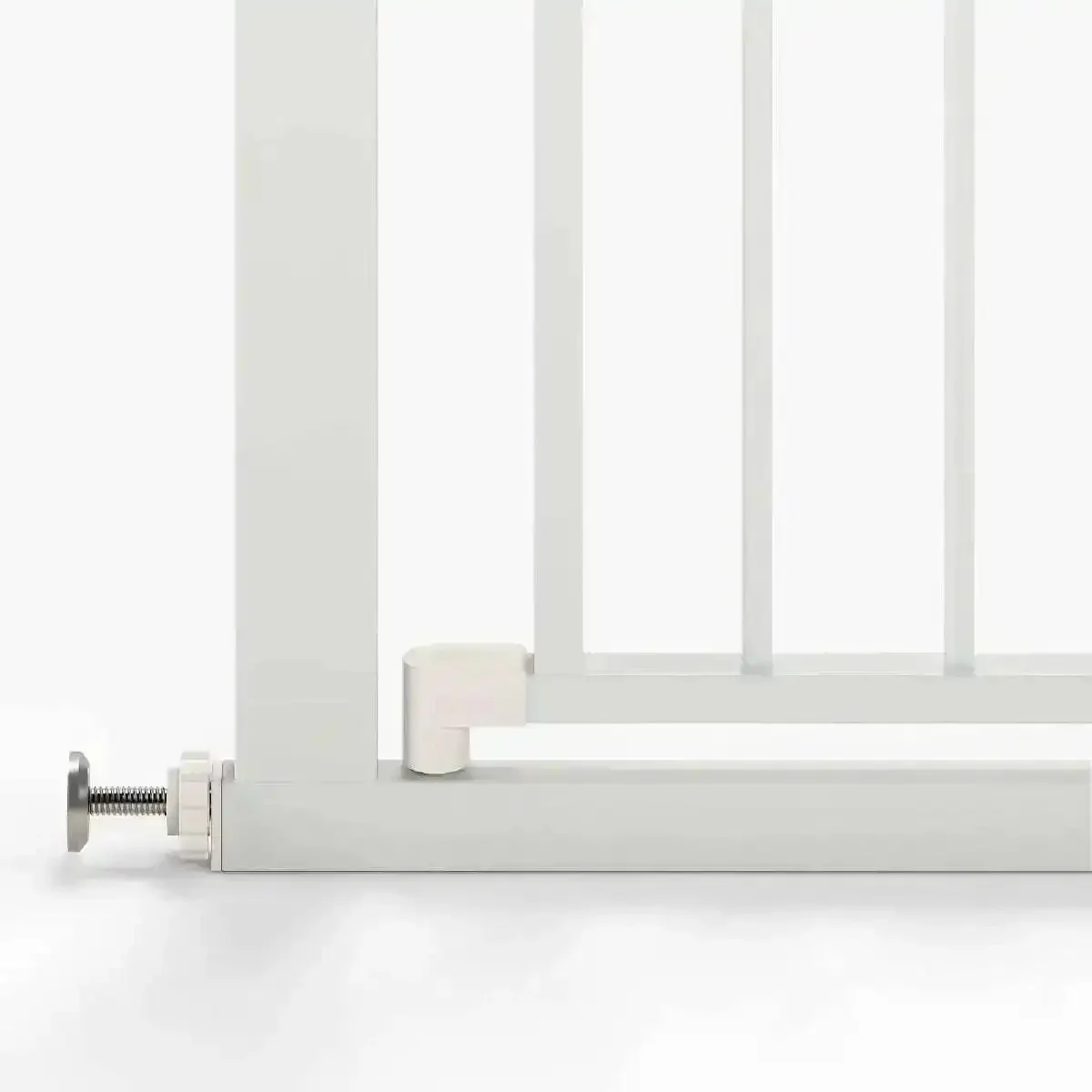 Venture Q-Fix 110cm Extra Tall Pressure Fit Baby & Pet Safety Gate - 73-80cm - White - Image 7