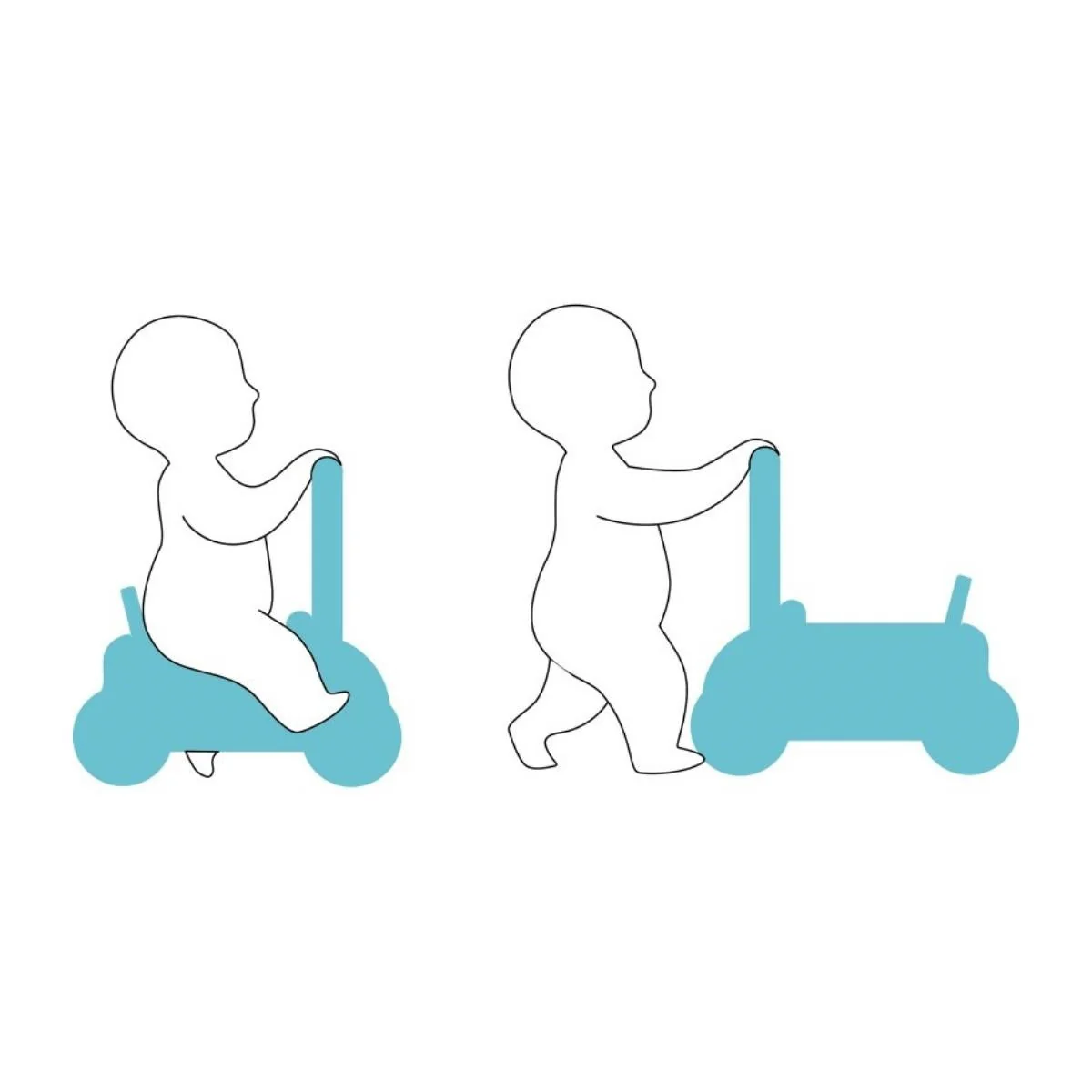 Vilac 3-in-1 Push Along Trolley - Image 4