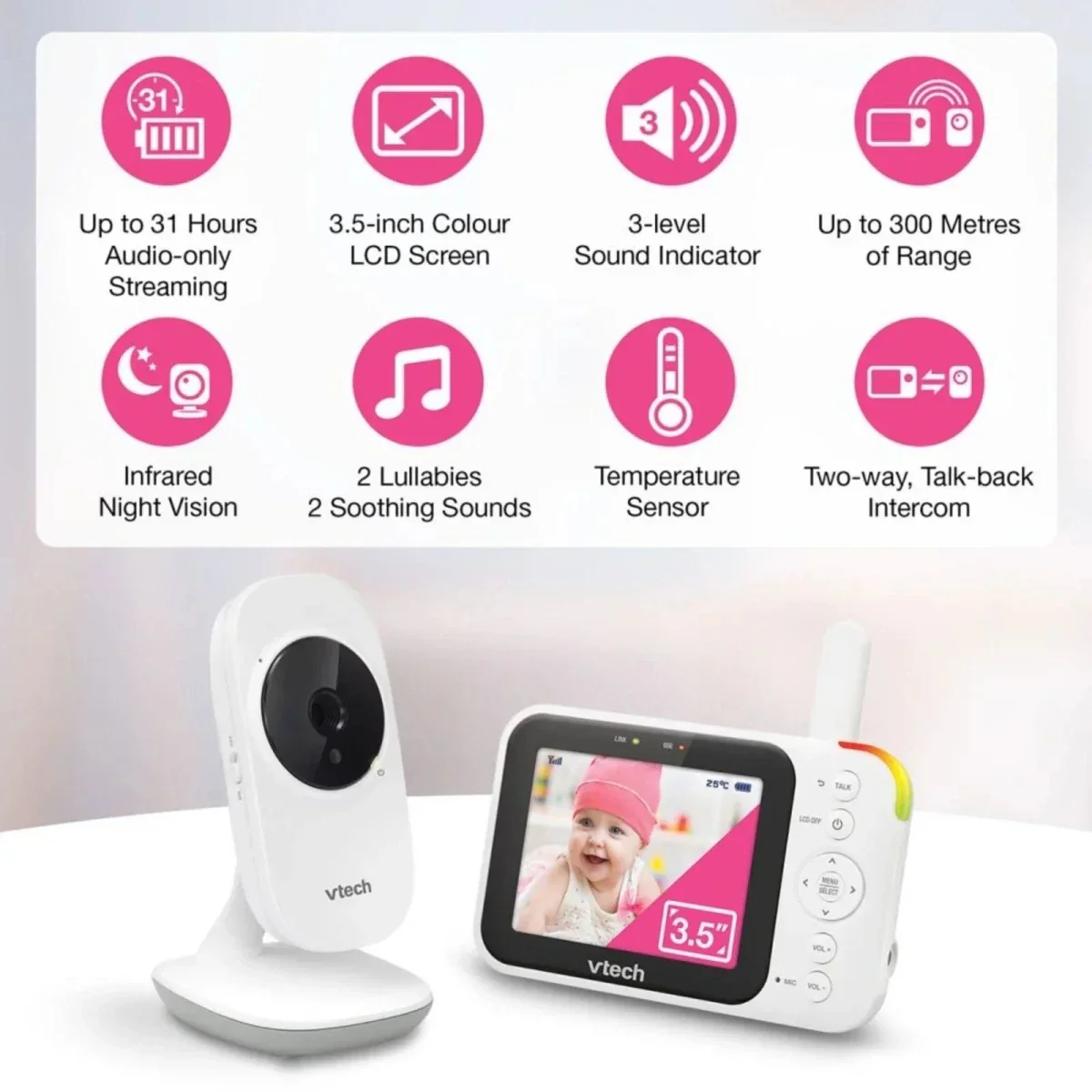 VTech VM4252 3.5" Video Monitor - Image 3