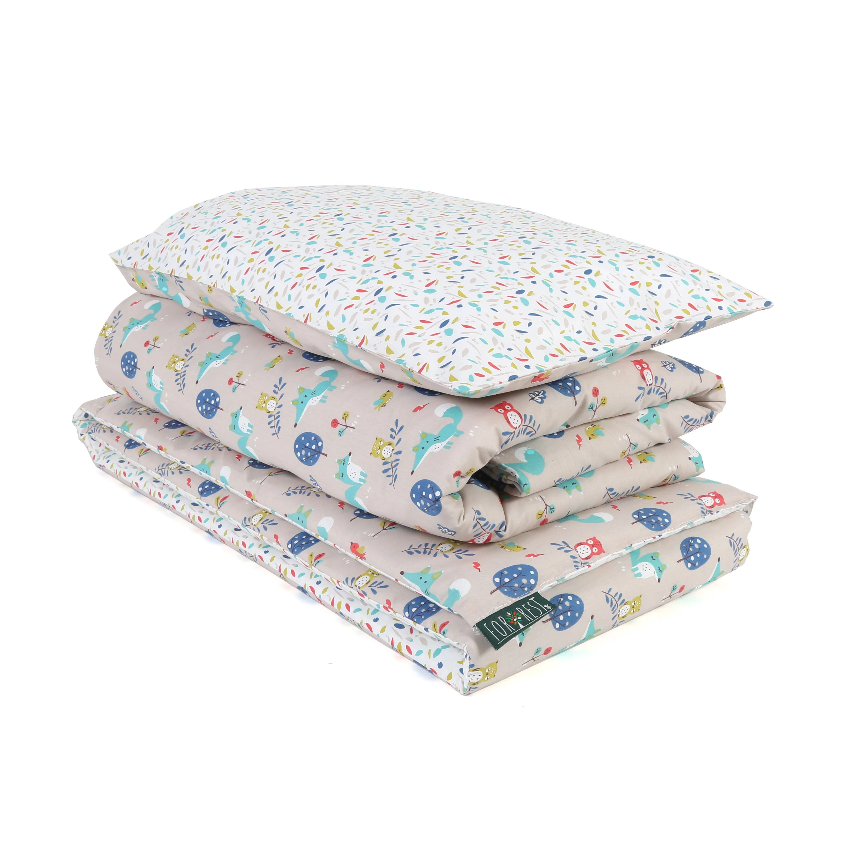 Woody Organic Cotton Junior All-in-One 4.0 Tog Quilt Bedding Set - Image 12