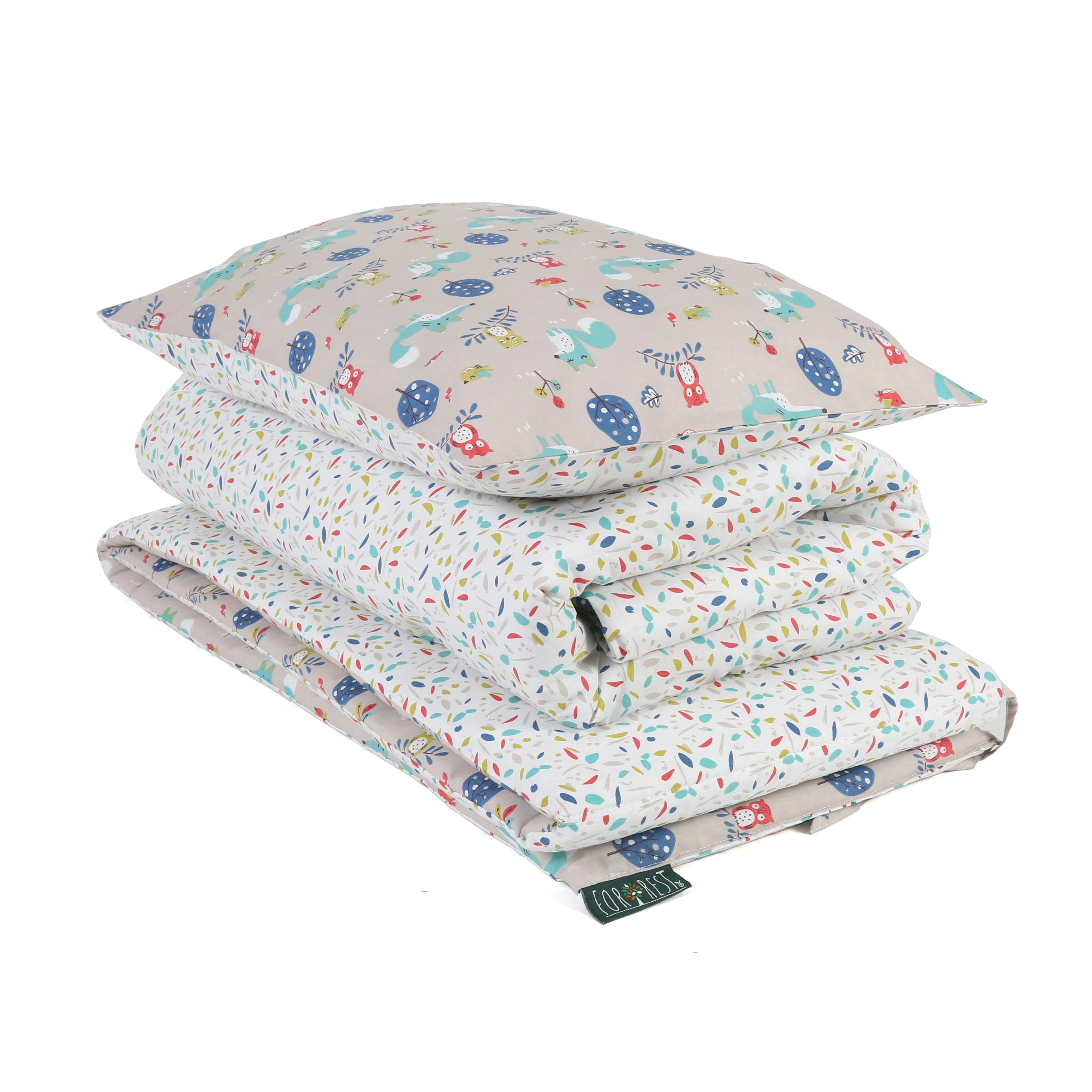 Woody Organic Cotton Junior All-in-One 4.0 Tog Quilt Bedding Set - Image 9