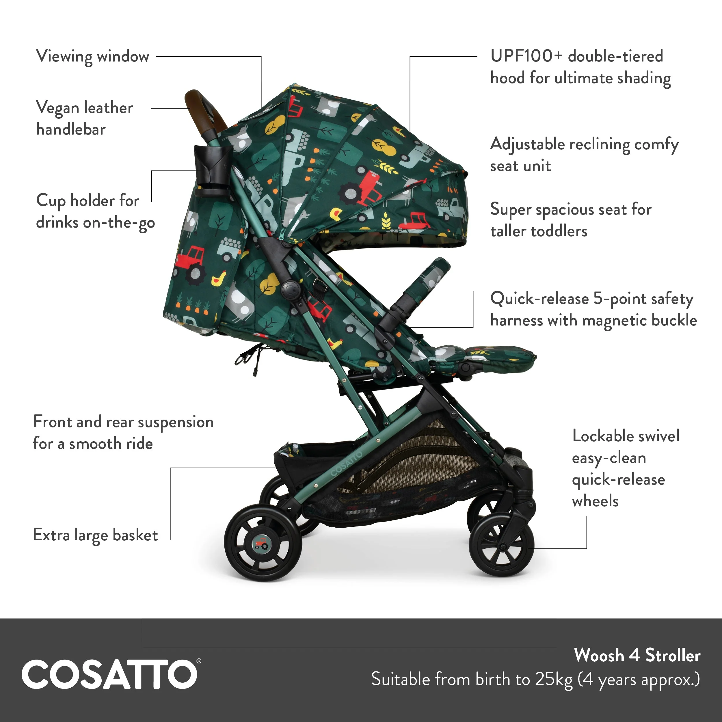 Woosh 4 Stroller Old Macdonald - Image 11