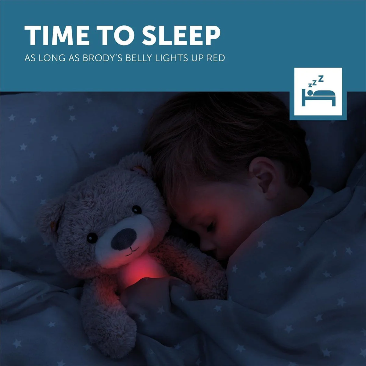 Zazu Brody the Bear Soother, Nightlight, and Sleeptrainer for Better Sleep - Image 3